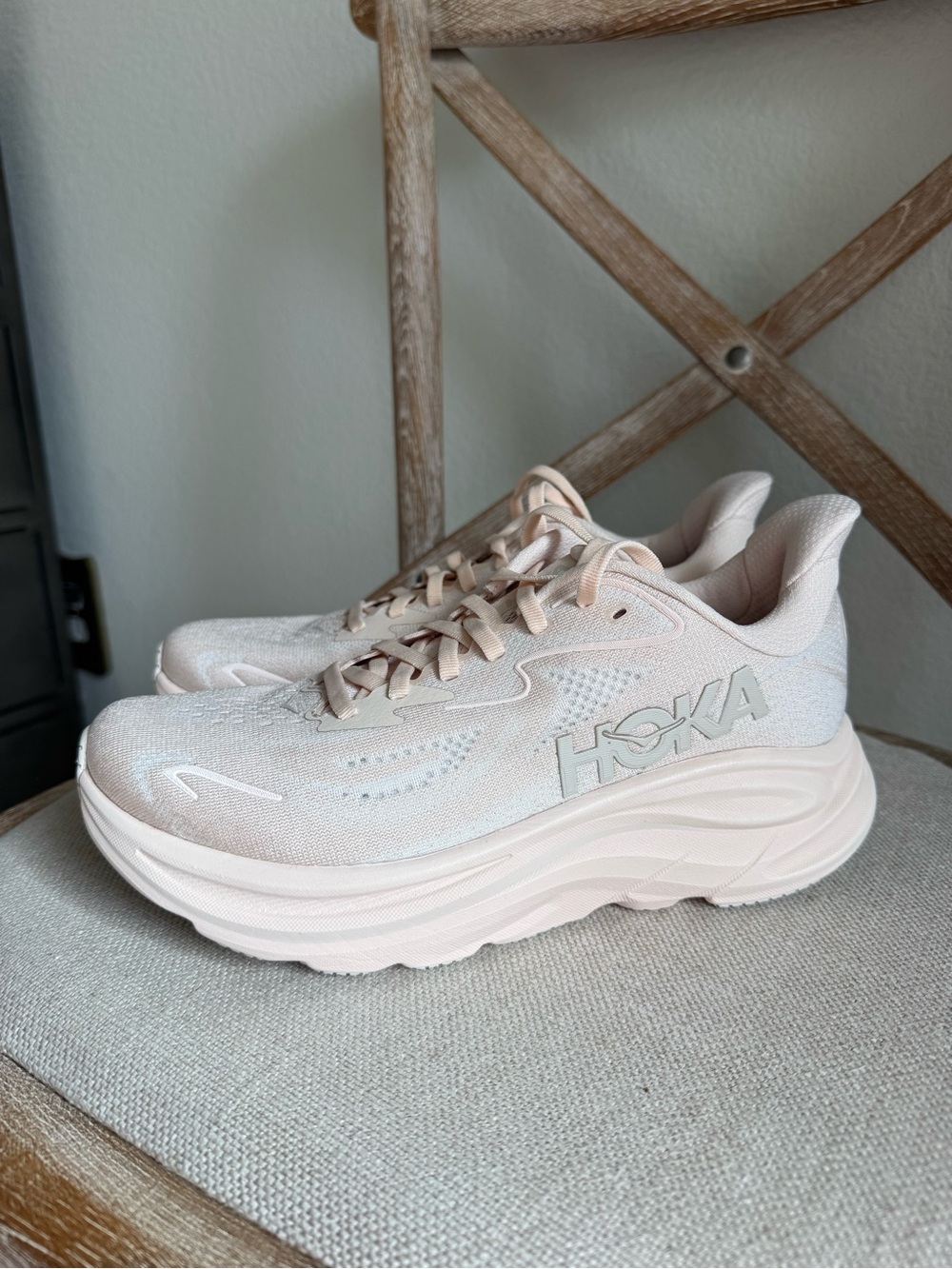 Hoka Clifton 10 Sneakers Beech Wood / Rose Cream - Picture 2 of 8